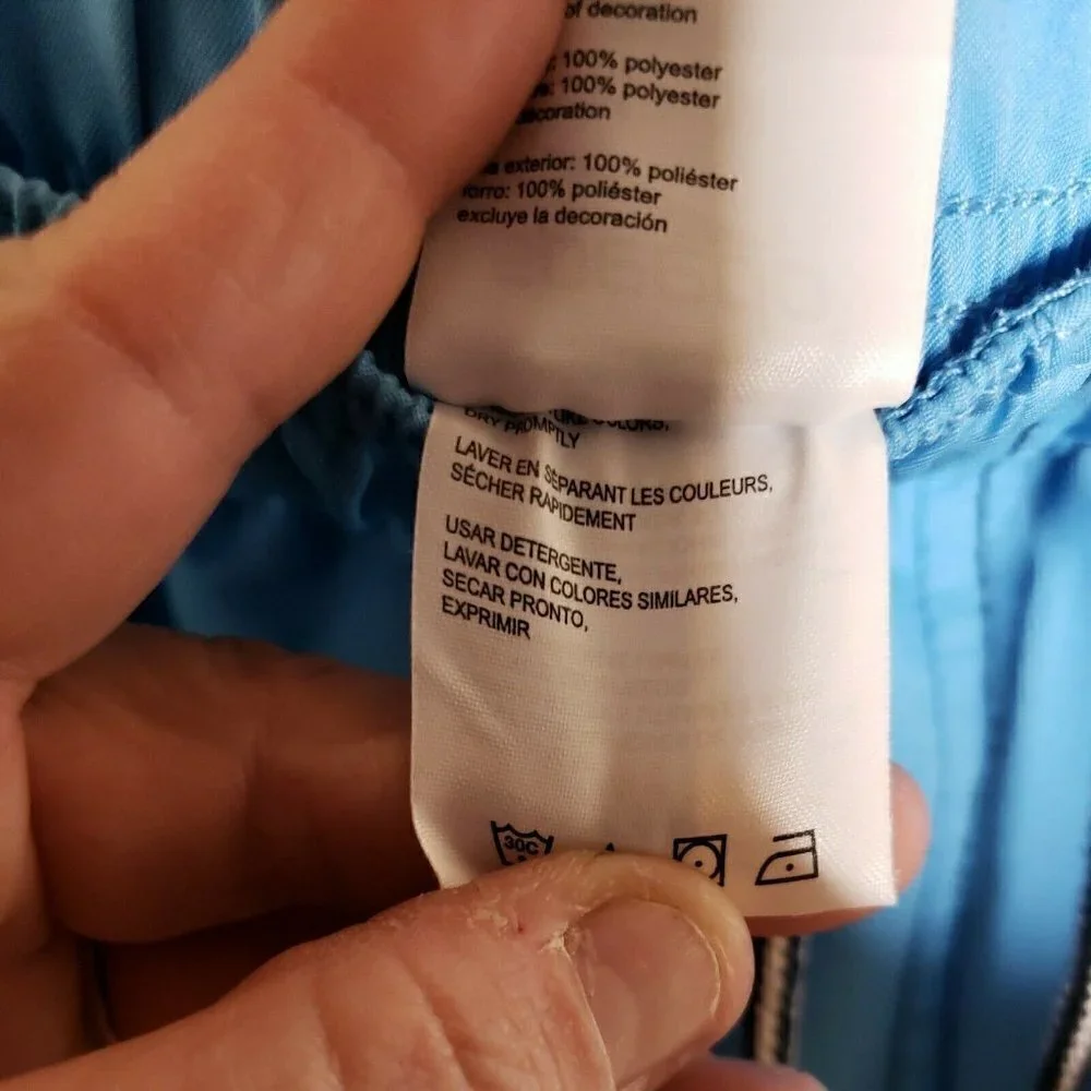 Speedo Mens 2 Tone Blue Swim Trunks Medium